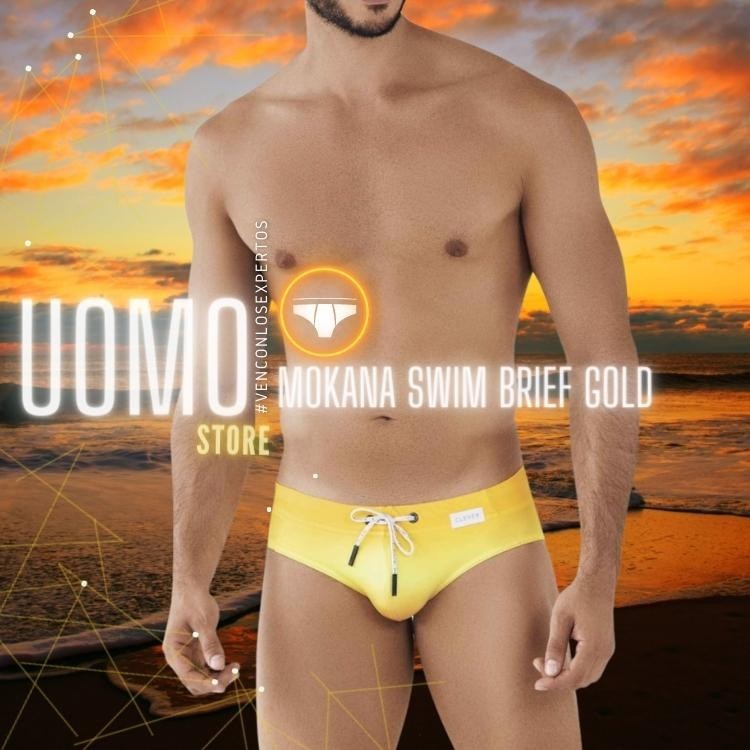 Mokana Swim Brief Gold